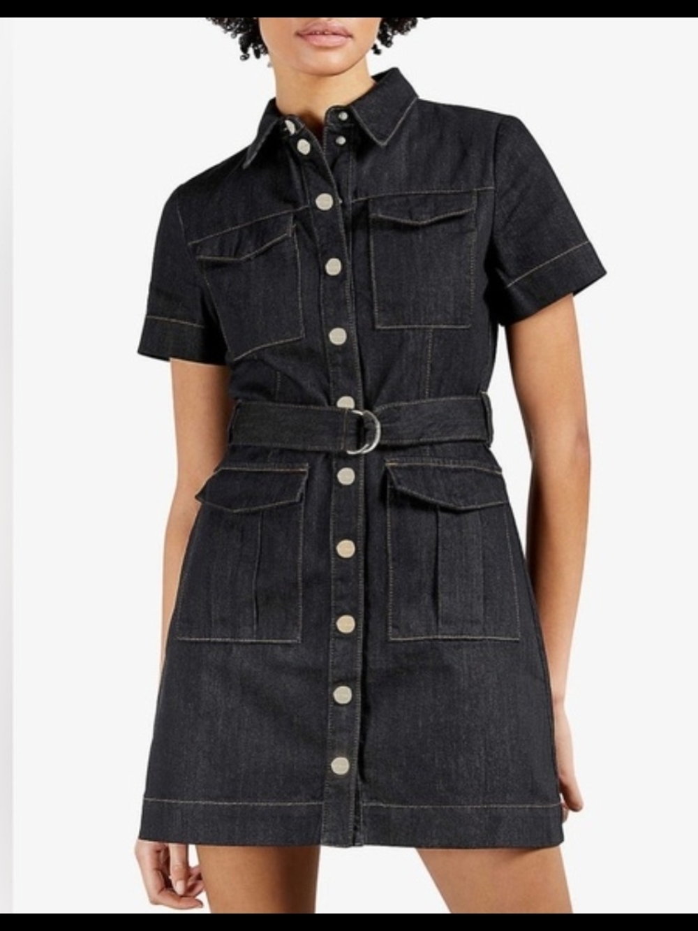 Ted Baker Polinna Indigo Denim Mini Dress
